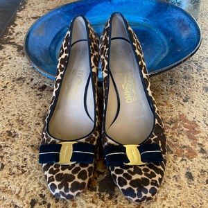 Salvatore Ferragamo animal print pump